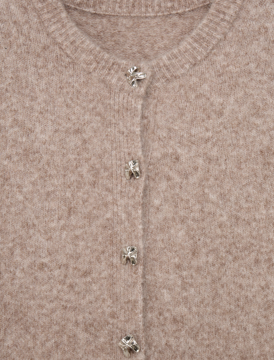 кардиган из смесовой шерсти с коротким рукавом - цена, описание и отзывы - фото №8