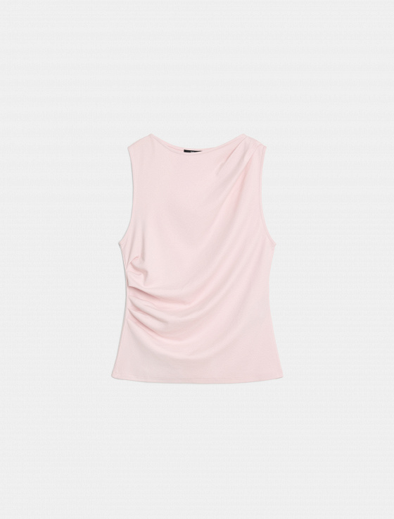 блуза из вискозы и хлопка без рукава - цена, описание и отзывы - фото №1