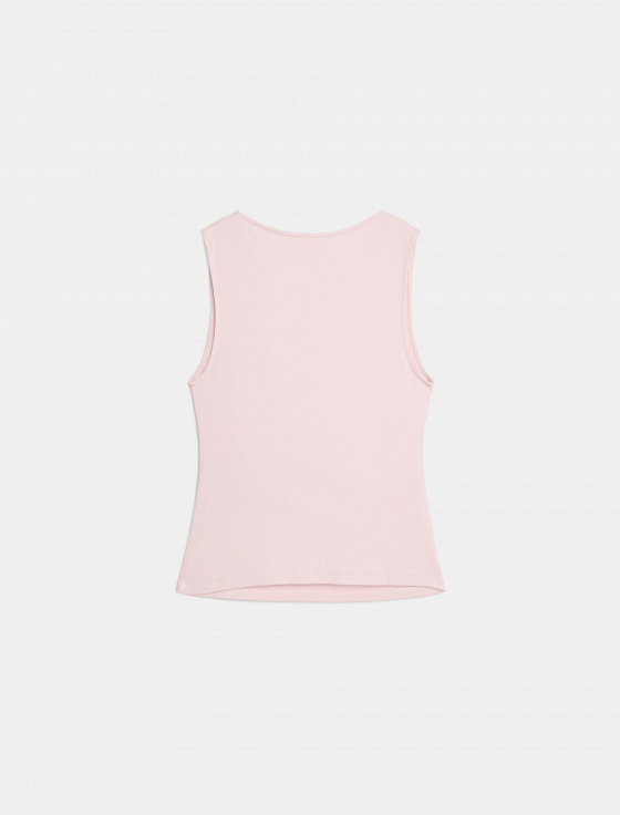 блуза из вискозы и хлопка без рукава - цена, описание и отзывы - фото №2