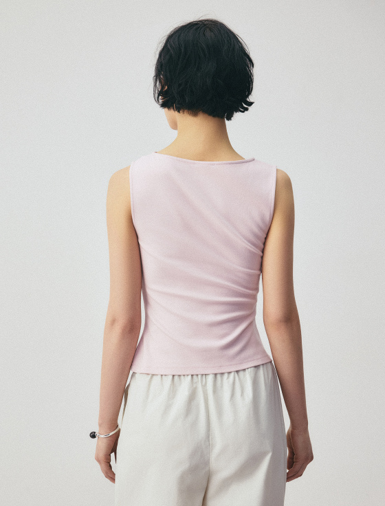 блуза из вискозы и хлопка без рукавов - цена, описание и отзывы - фото №4