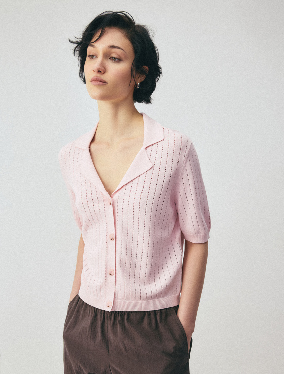 джемпер с коротким рукавом из вискозы - цена, описание и отзывы - фото №1