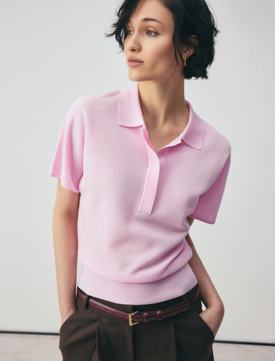джемпер-поло из лиоцелла - цена, описание и отзывы - фото №3