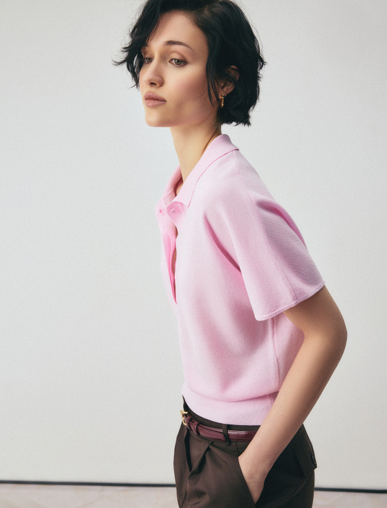 джемпер-поло из лиоцелла - цена, описание и отзывы - фото №4