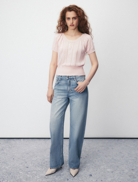 джемпер из тенсела и хлопка с коротким рукавом - цена, описание и отзывы - фото №2