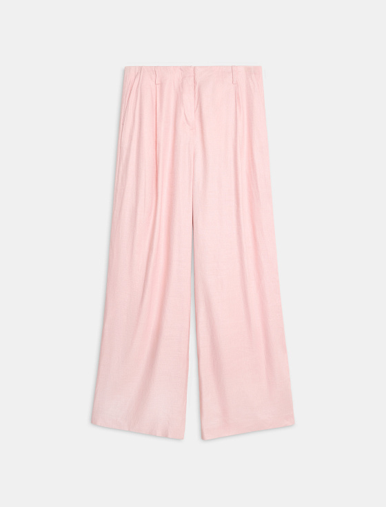 брюки прямого силуэта из вискозы и льна - цена, описание и отзывы - фото №1