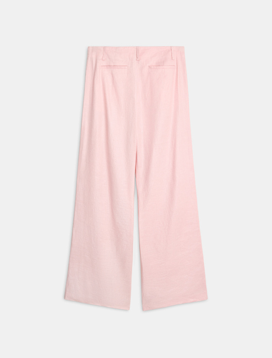 брюки прямого силуэта из вискозы и льна - цена, описание и отзывы - фото №2